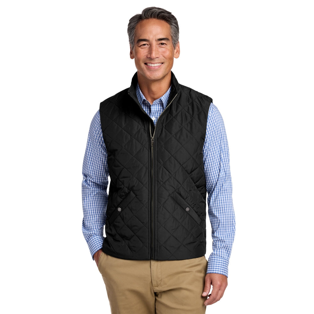Brooks Brothers® Quilted Vest - Deep Black