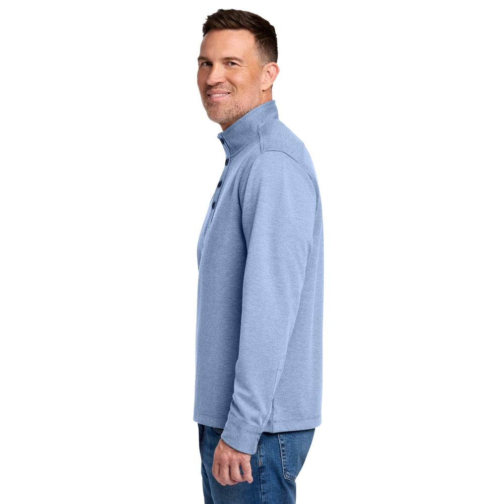 Brooks Brothers® Mid-Layer Stretch 12-Button - Aegean Blue Heather