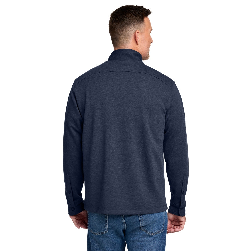 Brooks Brothers® Mid-Layer Stretch 12-Button - Navy Blue Heather