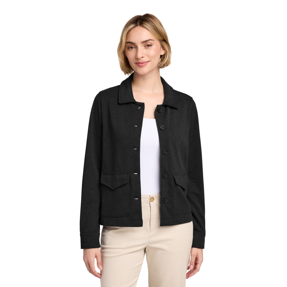 Brooks Brothers® Women’s Mid-Layer Stretch Button Jacket - Black Heather