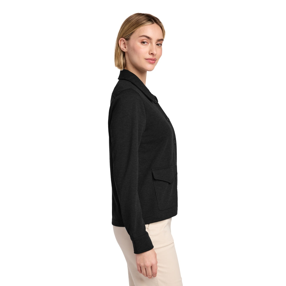 Brooks Brothers® Women’s Mid-Layer Stretch Button Jacket - Black Heather