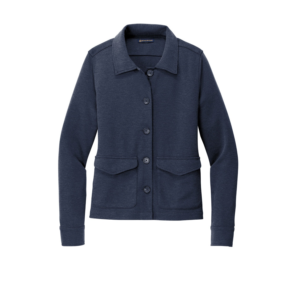 Brooks Brothers® Women’s Mid-Layer Stretch Button Jacket - Navy Blazer Heather