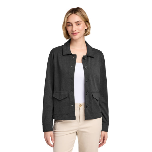 Brooks Brothers® Women’s Mid-Layer Stretch Button Jacket - Windsor Grey Heather