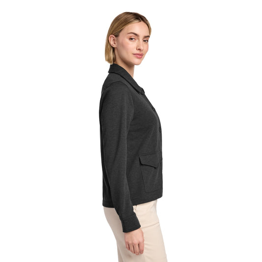 Brooks Brothers® Women’s Mid-Layer Stretch Button Jacket - Windsor Grey Heather
