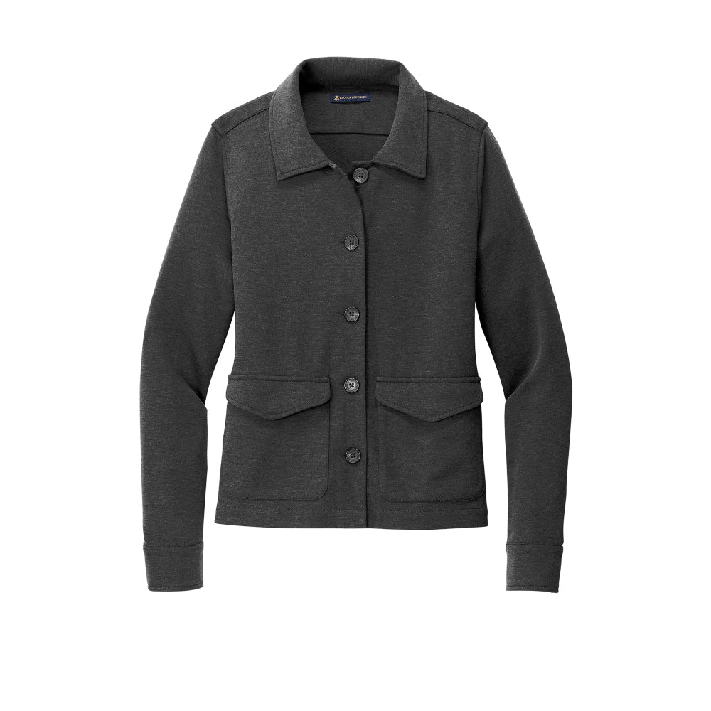 Brooks Brothers® Women’s Mid-Layer Stretch Button Jacket - Windsor Grey Heather