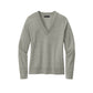 Brooks Brothers® Women’s Cotton Stretch V-Neck Sweater - Light Shadow Grey Heather