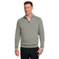 Brooks Brothers® Cotton Stretch 14-Zip Sweater - Light Shadow Grey Heather