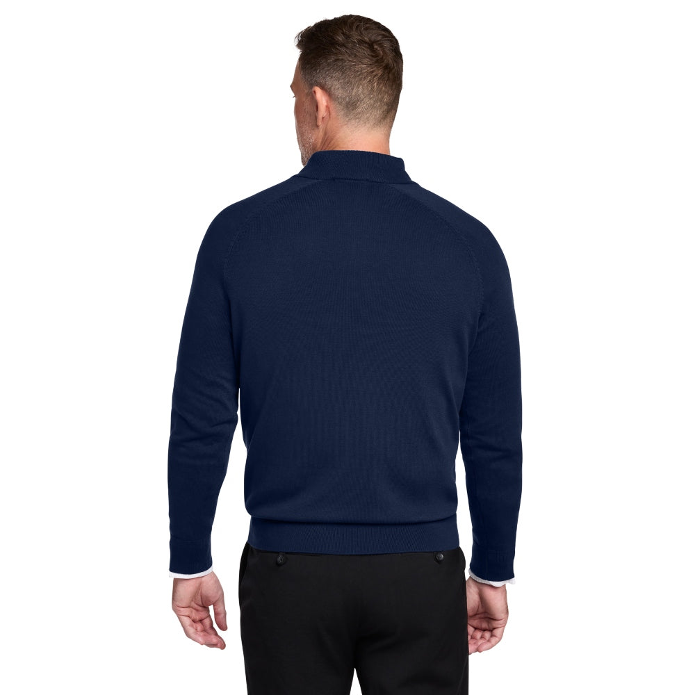 Brooks Brothers® Cotton Stretch 14-Zip Sweater - Navy Blazer