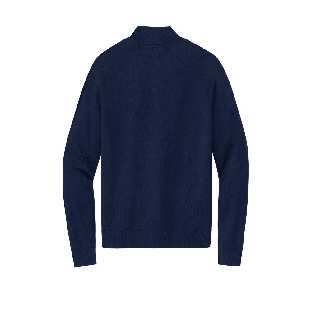 Brooks Brothers® Cotton Stretch 14-Zip Sweater - Navy Blazer