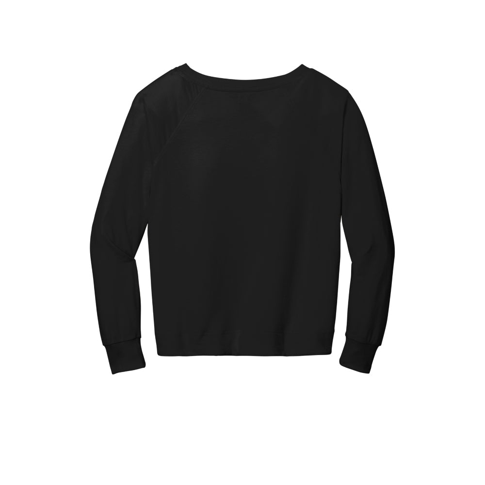 District® Women’s Featherweight French Terry™ Long Sleeve Crewneck - Black