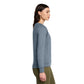 District® Women’s Featherweight French Terry™ Long Sleeve Crewneck -Flint Blue Heather