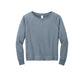 District® Women’s Featherweight French Terry™ Long Sleeve Crewneck -Flint Blue Heather