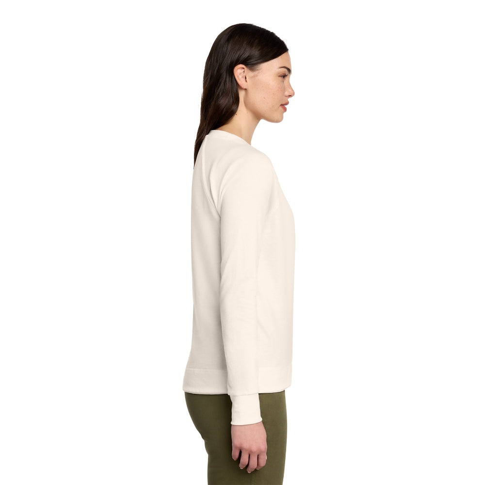 District® Women’s Featherweight French Terry™ Long Sleeve Crewneck - Gardenia