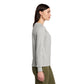 District® Women’s Featherweight French Terry™ Long Sleeve Crewneck - Light Heather Grey