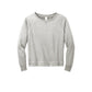 District® Women’s Featherweight French Terry™ Long Sleeve Crewneck - Light Heather Grey