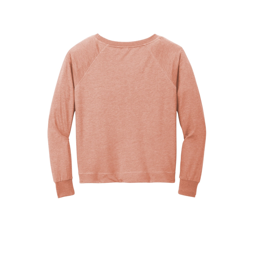 District® Women’s Featherweight French Terry™ Long Sleeve Crewneck - Nostalgia Rose Heather