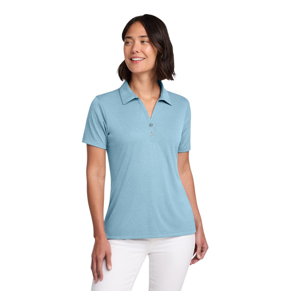 TravisMathew Women's Coto Performance Polo - Brilliant Blue Heather