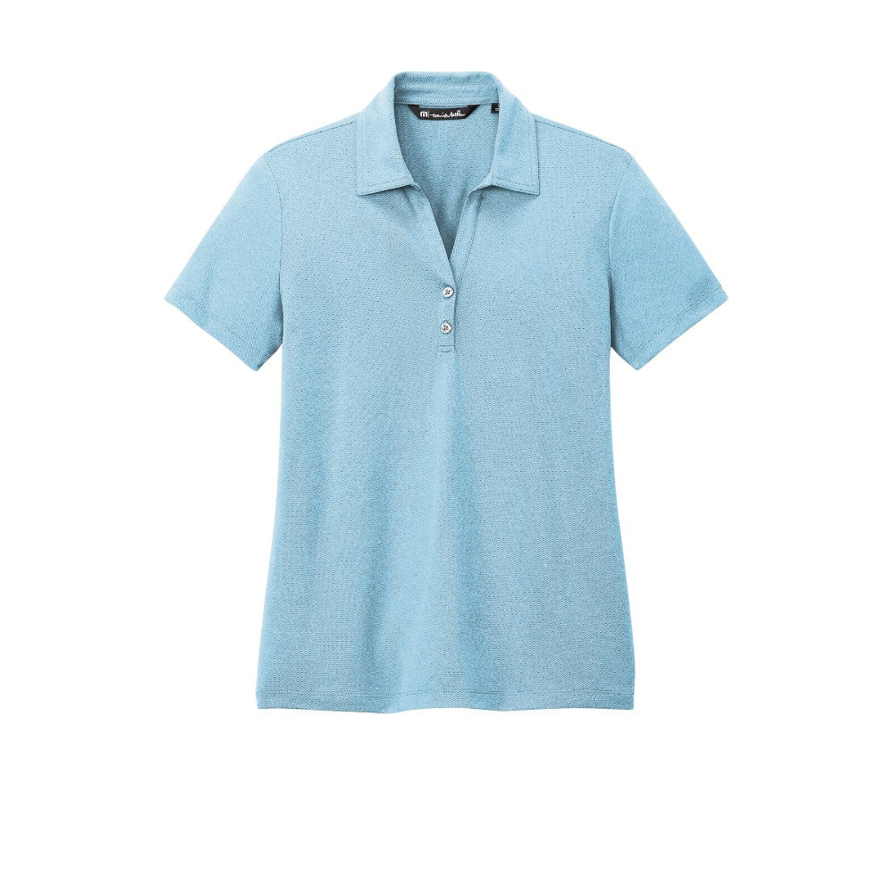 TravisMathew Women's Coto Performance Polo - Brilliant Blue Heather