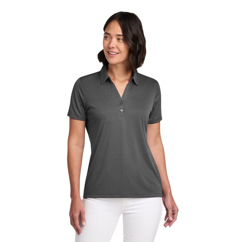 TravisMathew Women's Coto Performance Polo - Quiet Shade Grey/Black
