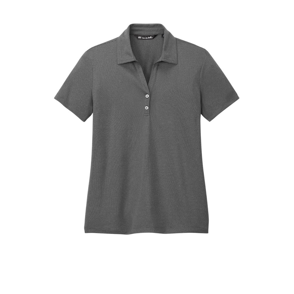 TravisMathew Women's Coto Performance Polo - Quiet Shade Grey/Black