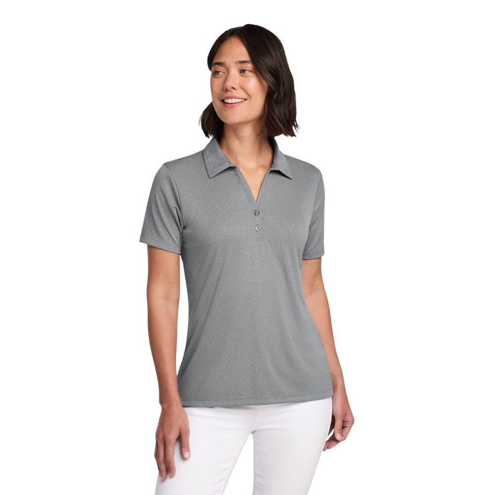 TravisMathew Women's Coto Performance Polo - Quiet Shade Grey Heather