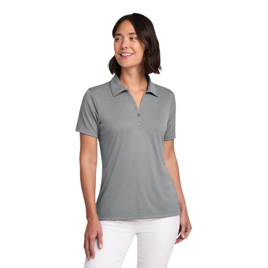 TravisMathew Women's Coto Performance Polo - Quiet Shade Grey Heather