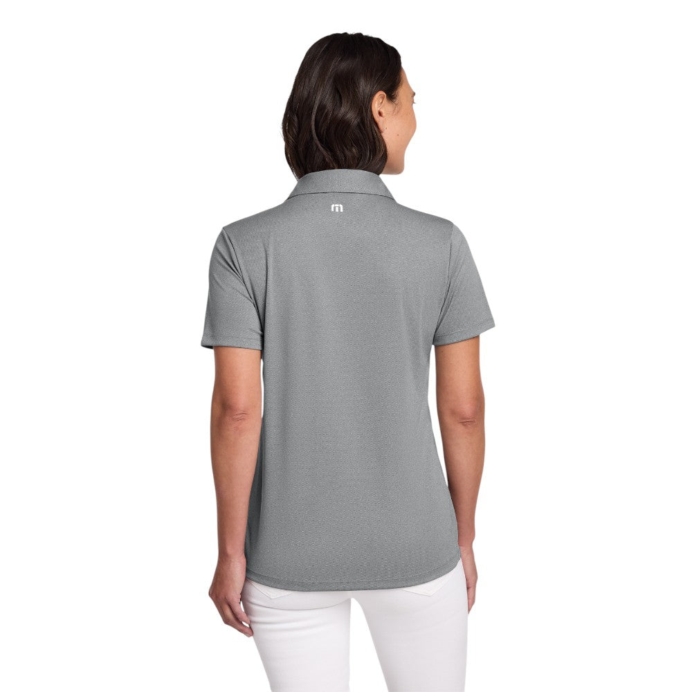 TravisMathew Women's Coto Performance Polo - Quiet Shade Grey Heather
