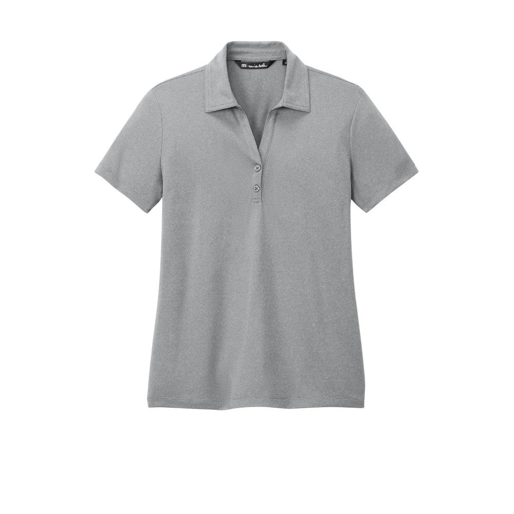 TravisMathew Women's Coto Performance Polo - Quiet Shade Grey Heather