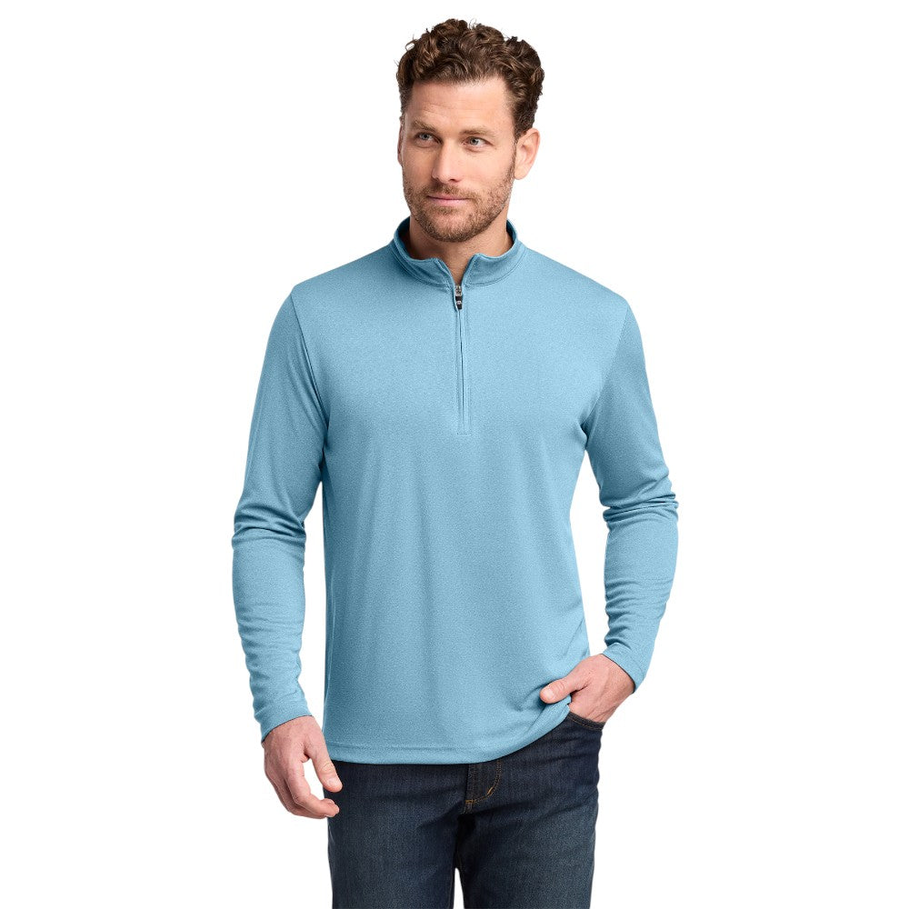 TravisMathew Coto Performance 1/4-Zip - Brilliant Blue Heather