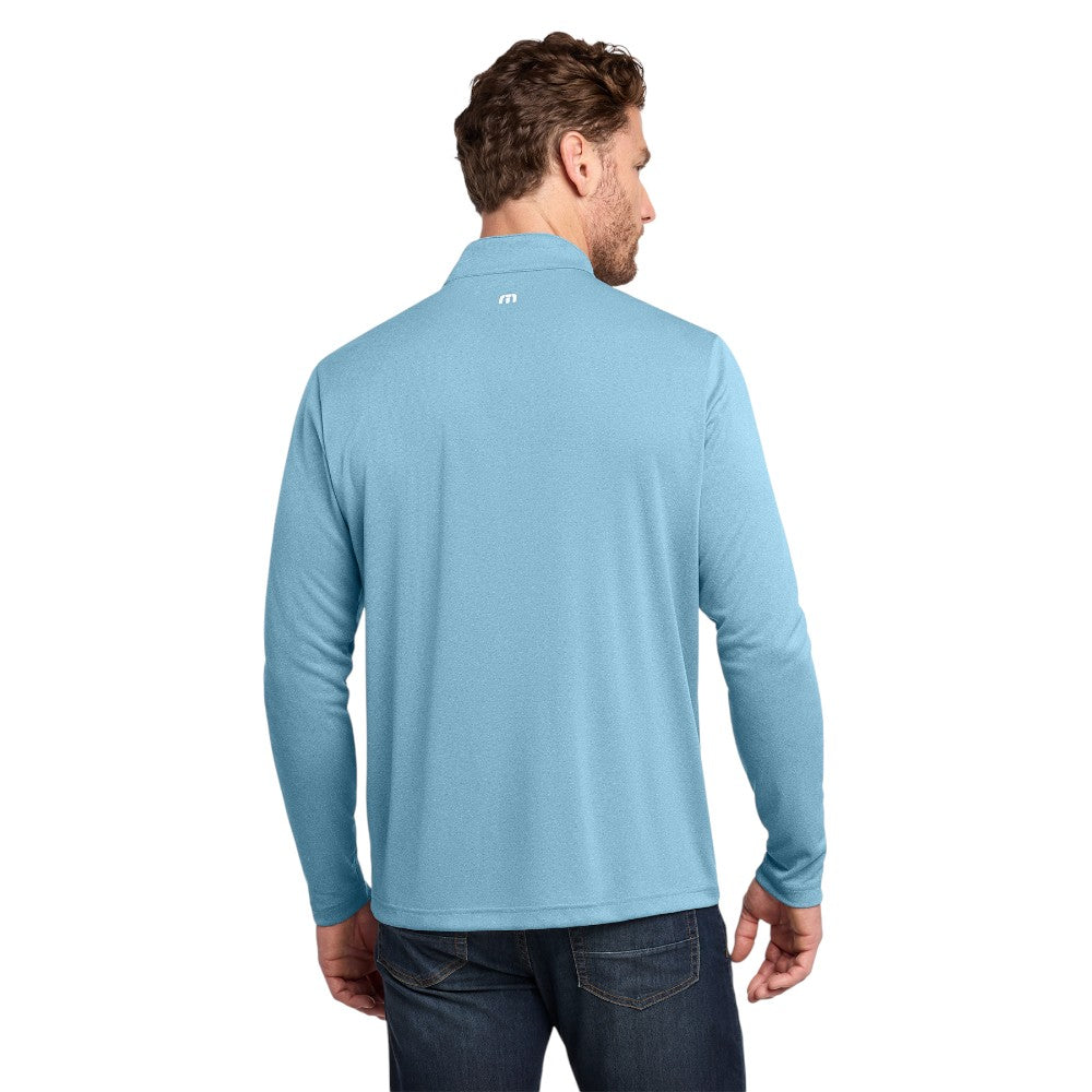 TravisMathew Coto Performance 1/4-Zip - Brilliant Blue Heather