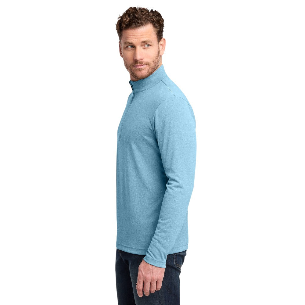 TravisMathew Coto Performance 1/4-Zip - Brilliant Blue Heather