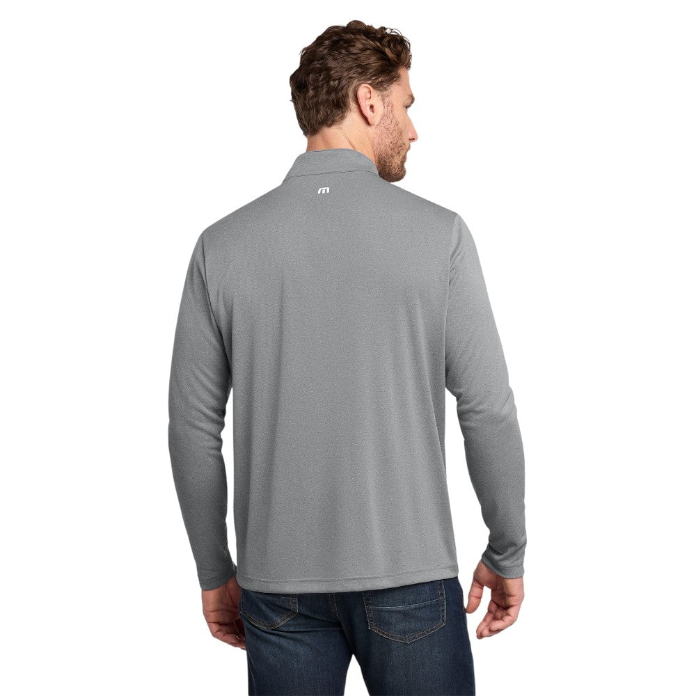TravisMathew Coto Performance 1/4-Zip - Quiet Shade Grey Heather