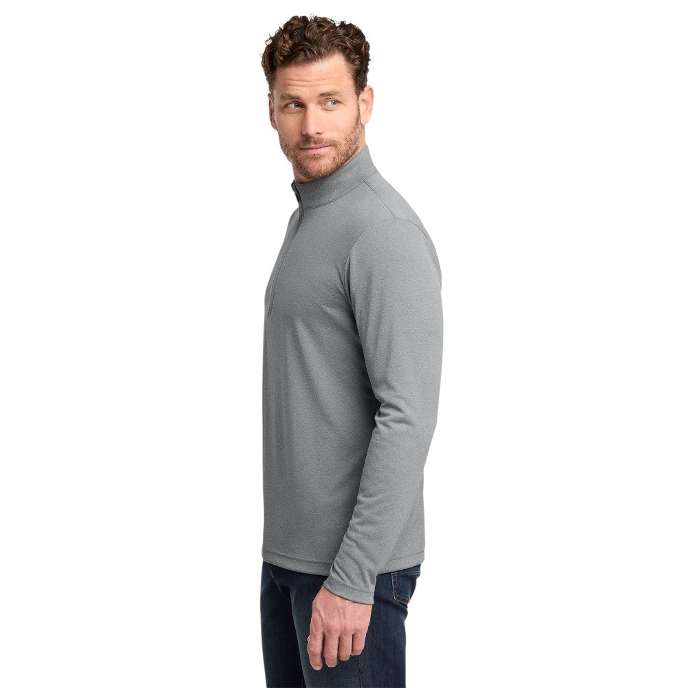 TravisMathew Coto Performance 1/4-Zip - Quiet Shade Grey Heather