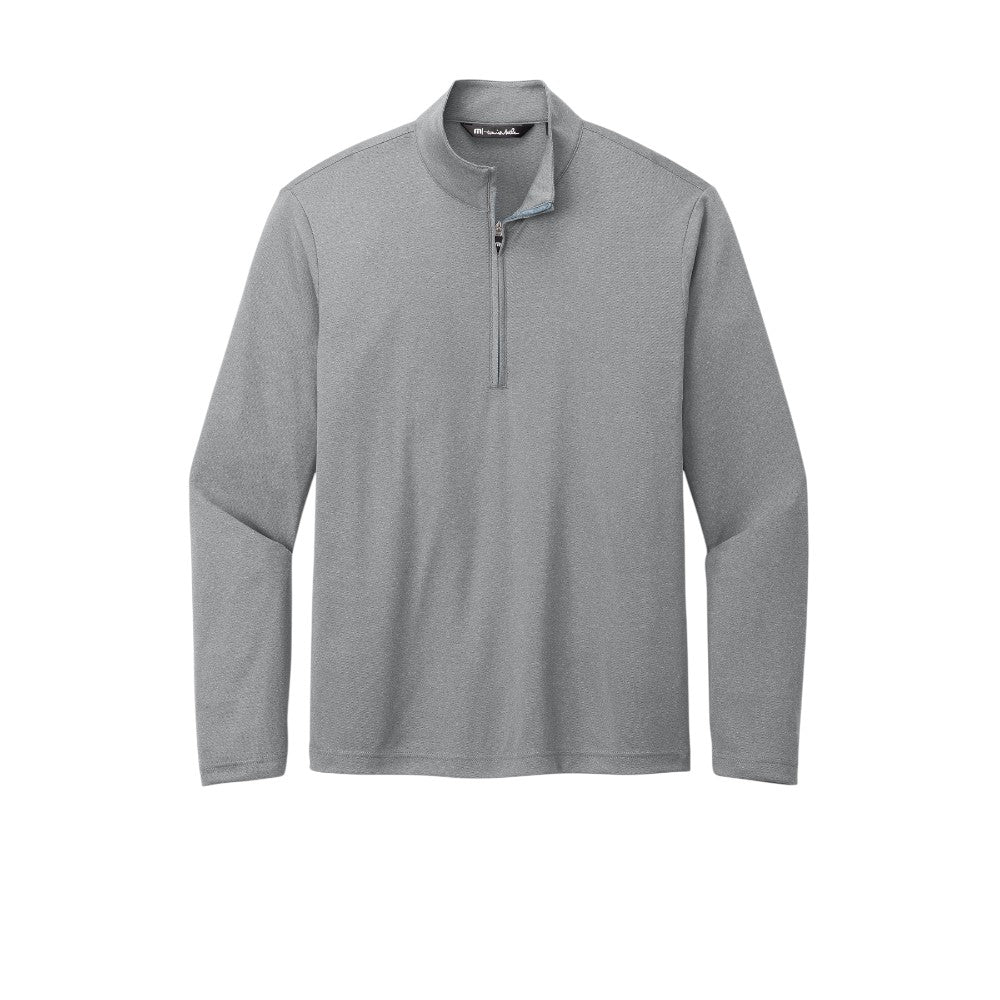 TravisMathew Coto Performance 1/4-Zip - Quiet Shade Grey Heather