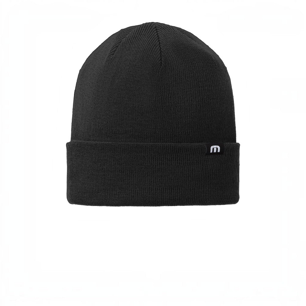 TravisMathew Solid Cuffed Beanie - Black