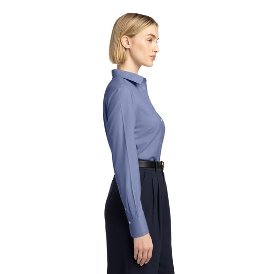 Brooks Brothers® Women’s Wrinkle-Free Stretch Pinpoint Shirt - Cobalt Blue