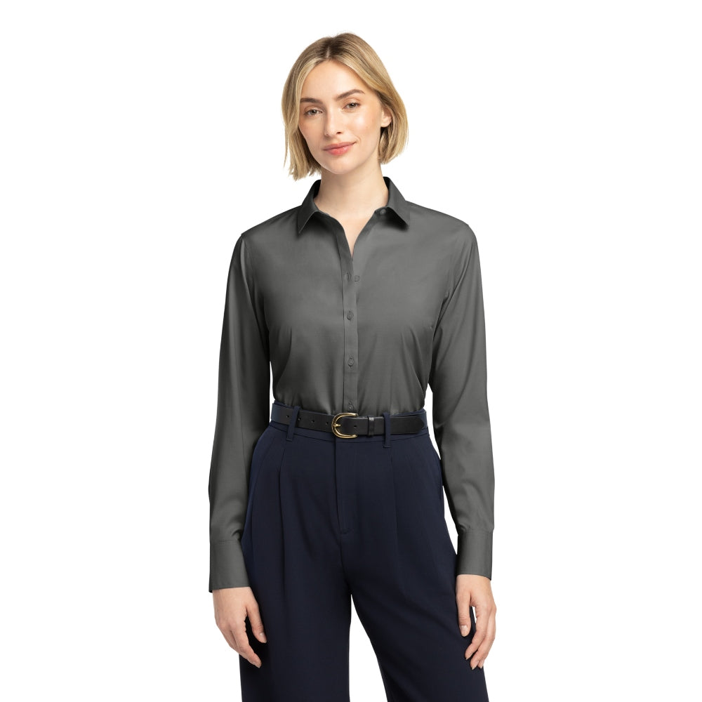 Brooks Brothers® Women’s Wrinkle-Free Stretch Pinpoint Shirt - Deep Black