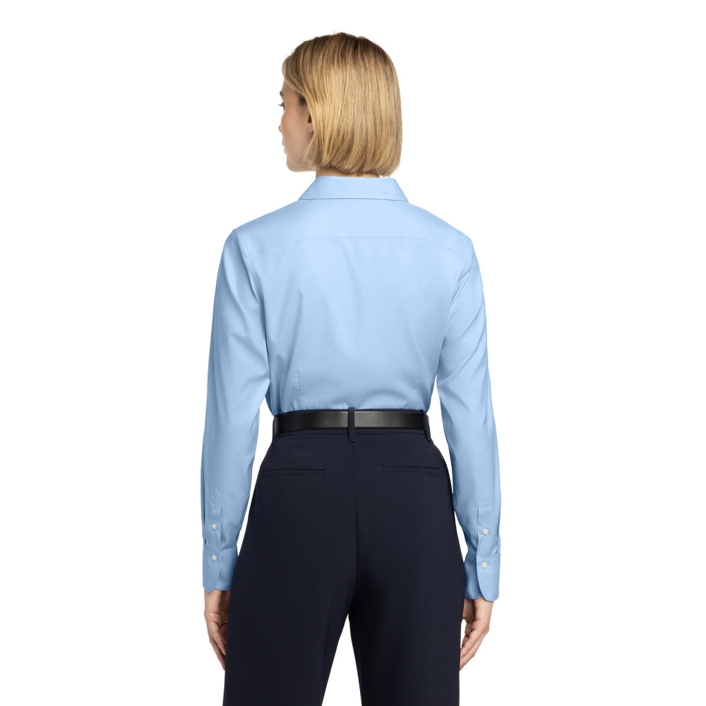 Brooks Brothers® Women’s Wrinkle-Free Stretch Pinpoint Shirt - Newport Blue