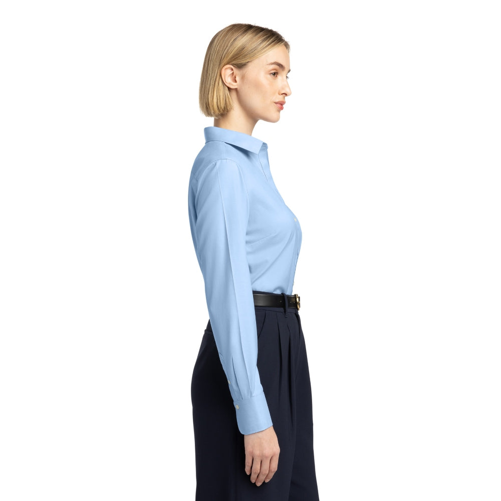 Brooks Brothers® Women’s Wrinkle-Free Stretch Pinpoint Shirt - Newport Blue