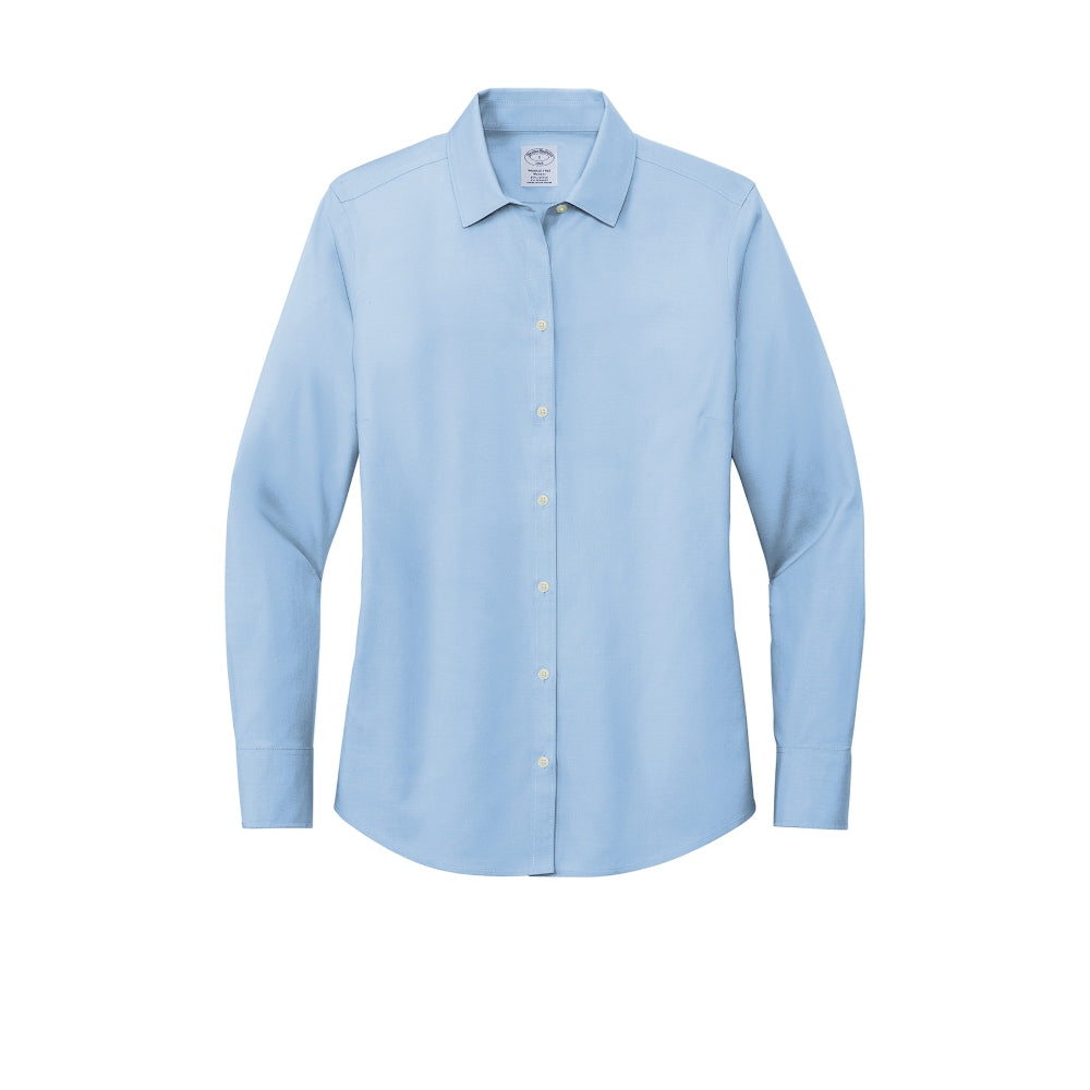 Brooks Brothers® Women’s Wrinkle-Free Stretch Pinpoint Shirt - Newport Blue