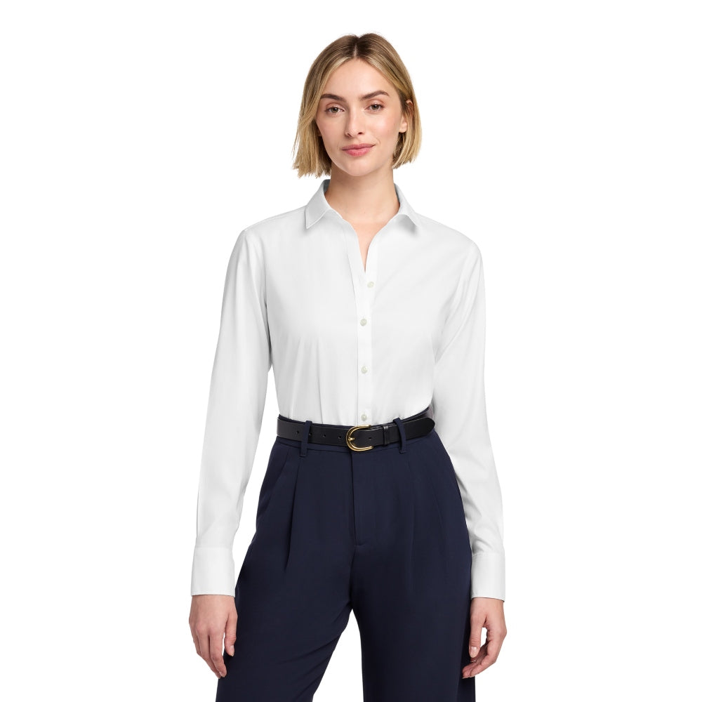 Brooks Brothers® Women’s Wrinkle-Free Stretch Pinpoint Shirt - White