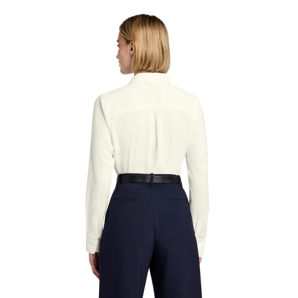 Brooks Brothers® Women’s Full-Button Satin Blouse - Off White