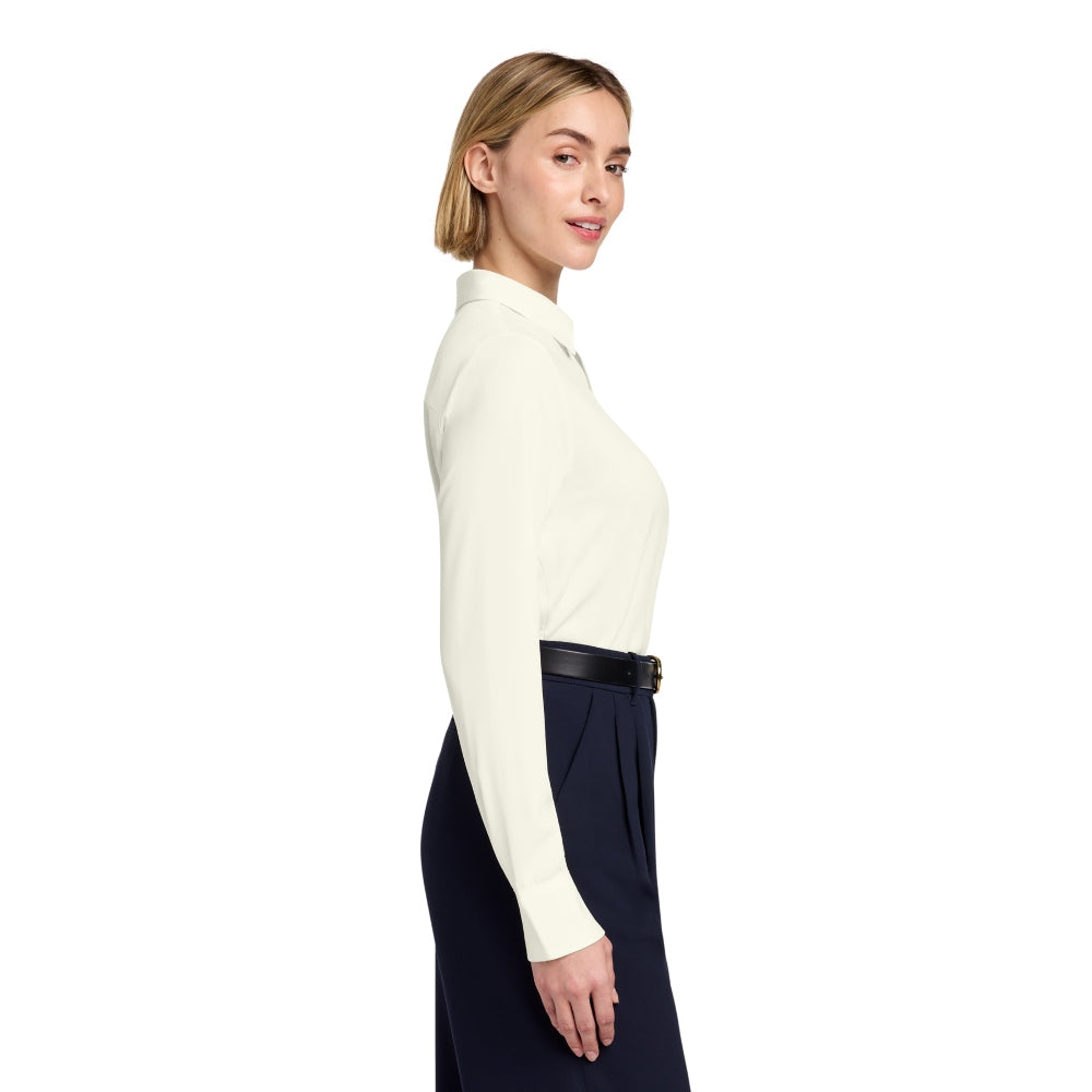 Brooks Brothers® Women’s Full-Button Satin Blouse - Off White