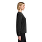 Brooks Brothers® Women’s Open-Neck Satin Blouse - Deep Black