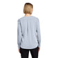 Brooks Brothers® Women’s Open-Neck Satin Blouse - Heritage Blue