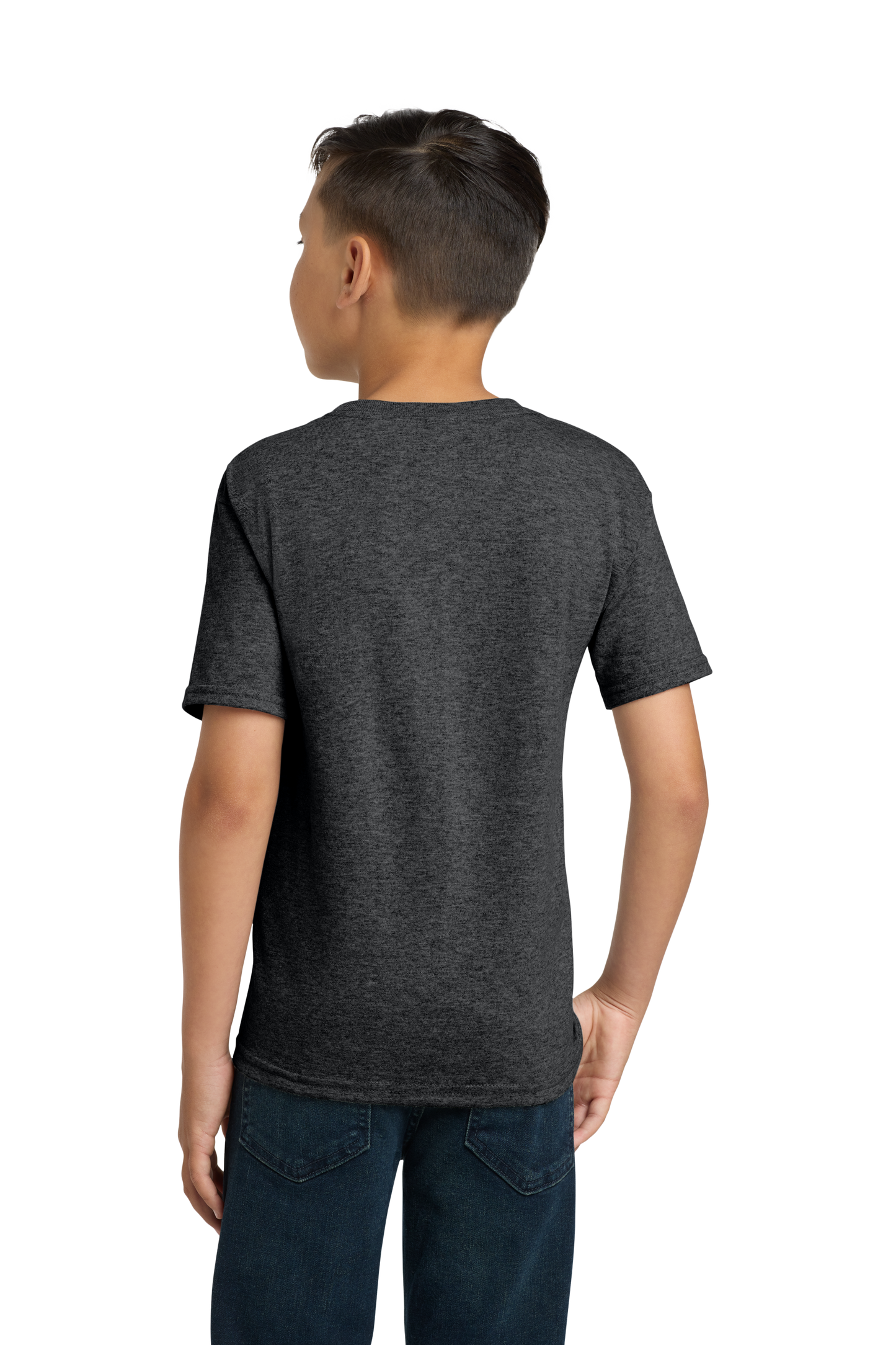Jerzees® - Youth Dri-Power® 50/50 Cotton/Poly T-Shirt - Black Heather