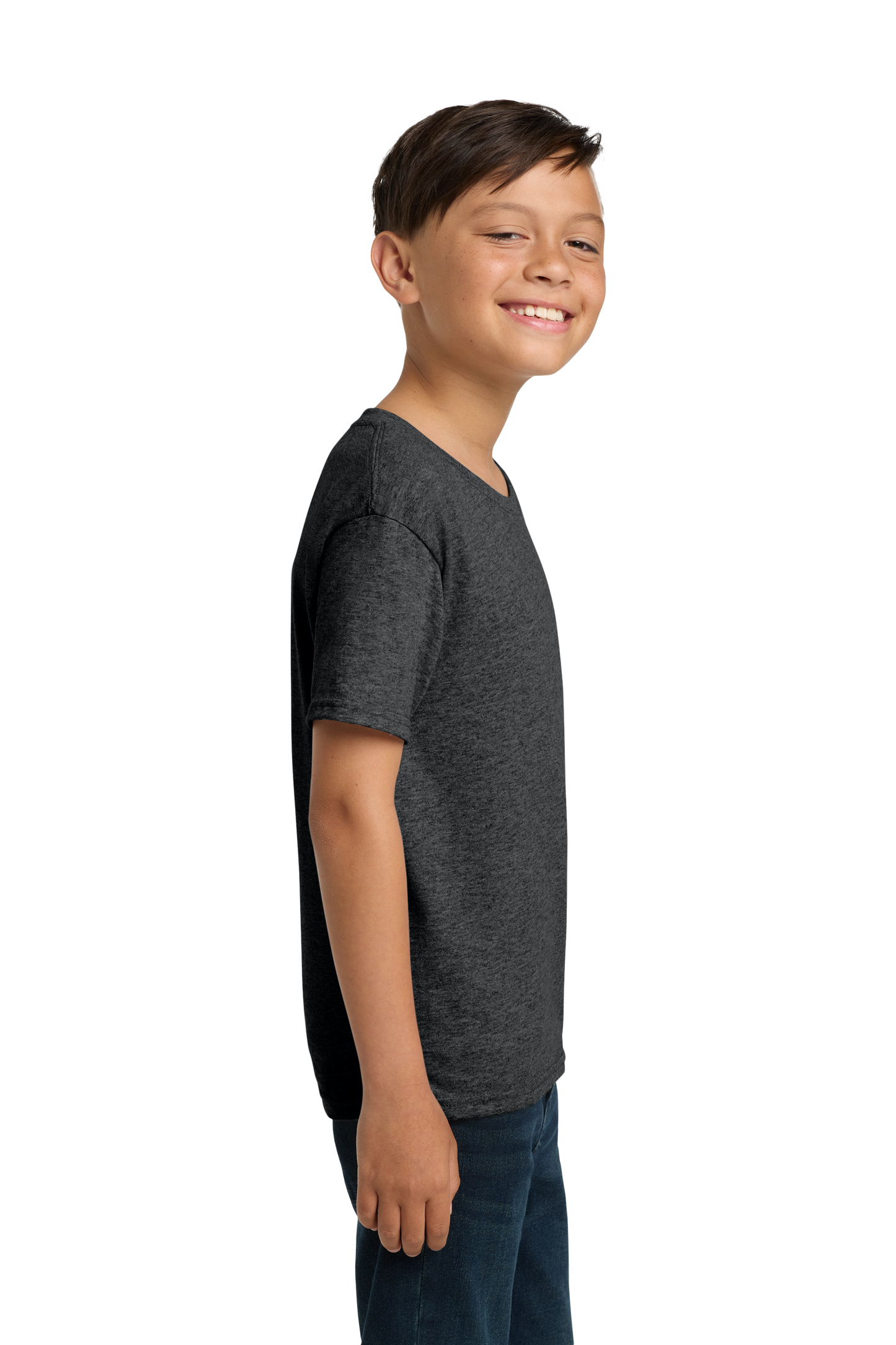 Jerzees® - Youth Dri-Power® 50/50 Cotton/Poly T-Shirt - Black Heather