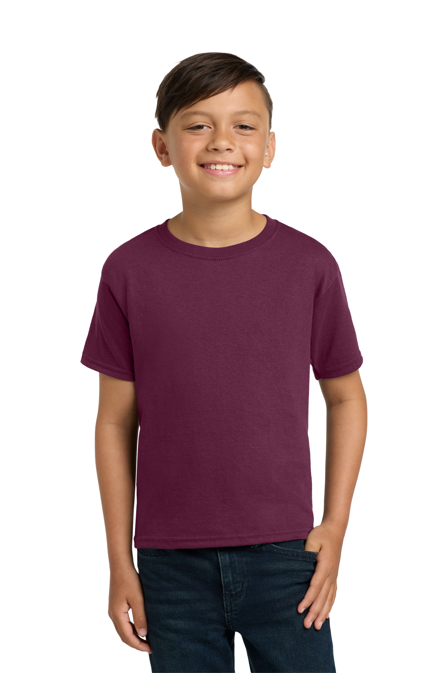 Jerzees® - Youth Dri-Power® 50/50 Cotton/Poly T-Shirt - Maroon