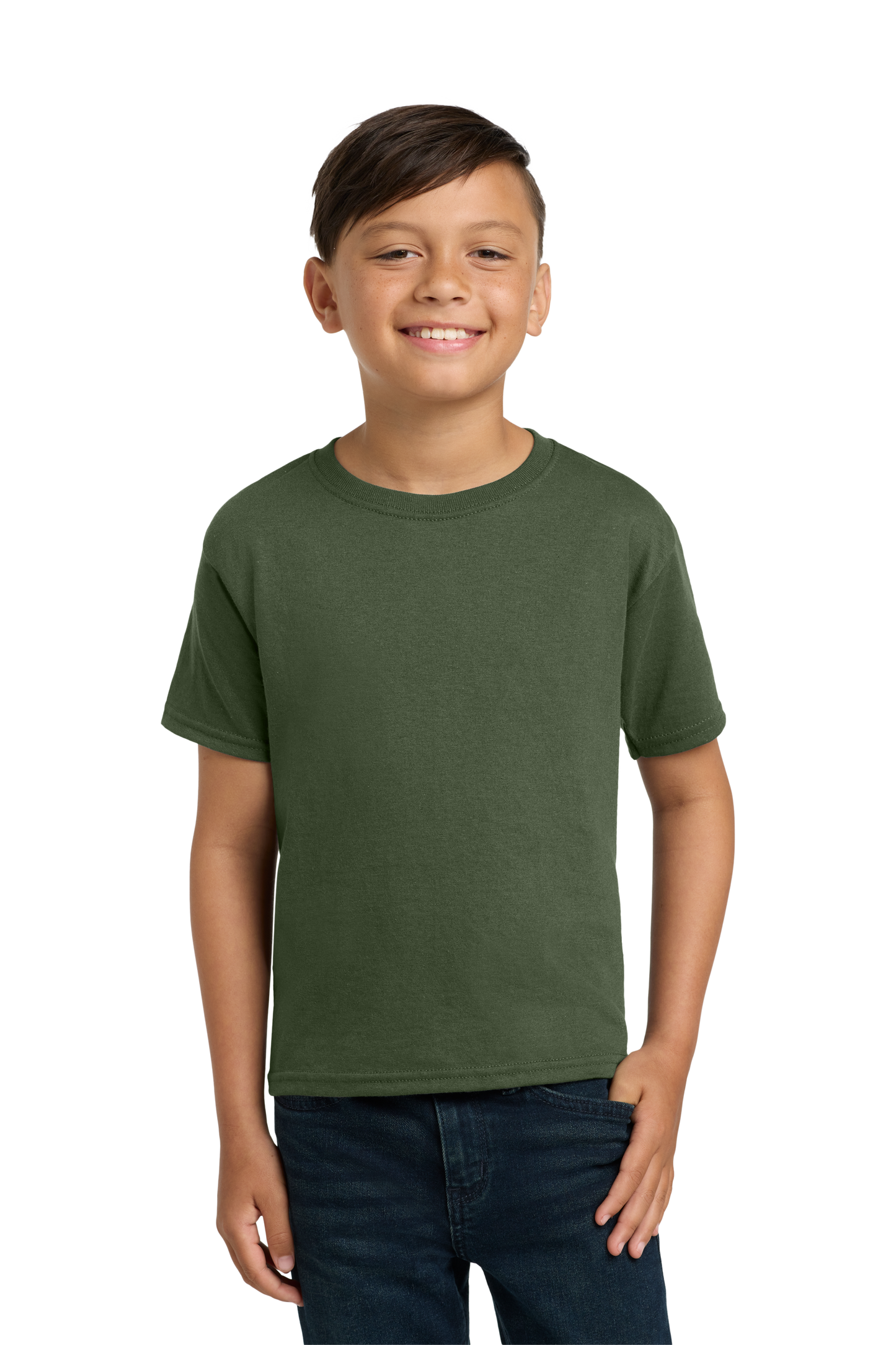 Jerzees® - Youth Dri-Power® 50/50 Cotton/Poly T-Shirt - Military Green