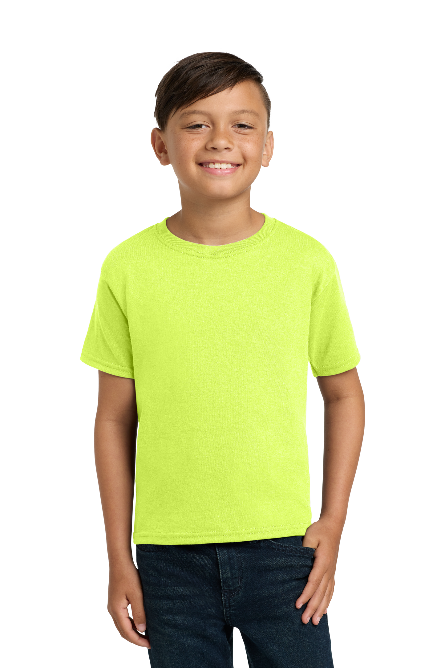 Jerzees® - Youth Dri-Power® 50/50 Cotton/Poly T-Shirt - Safety Green